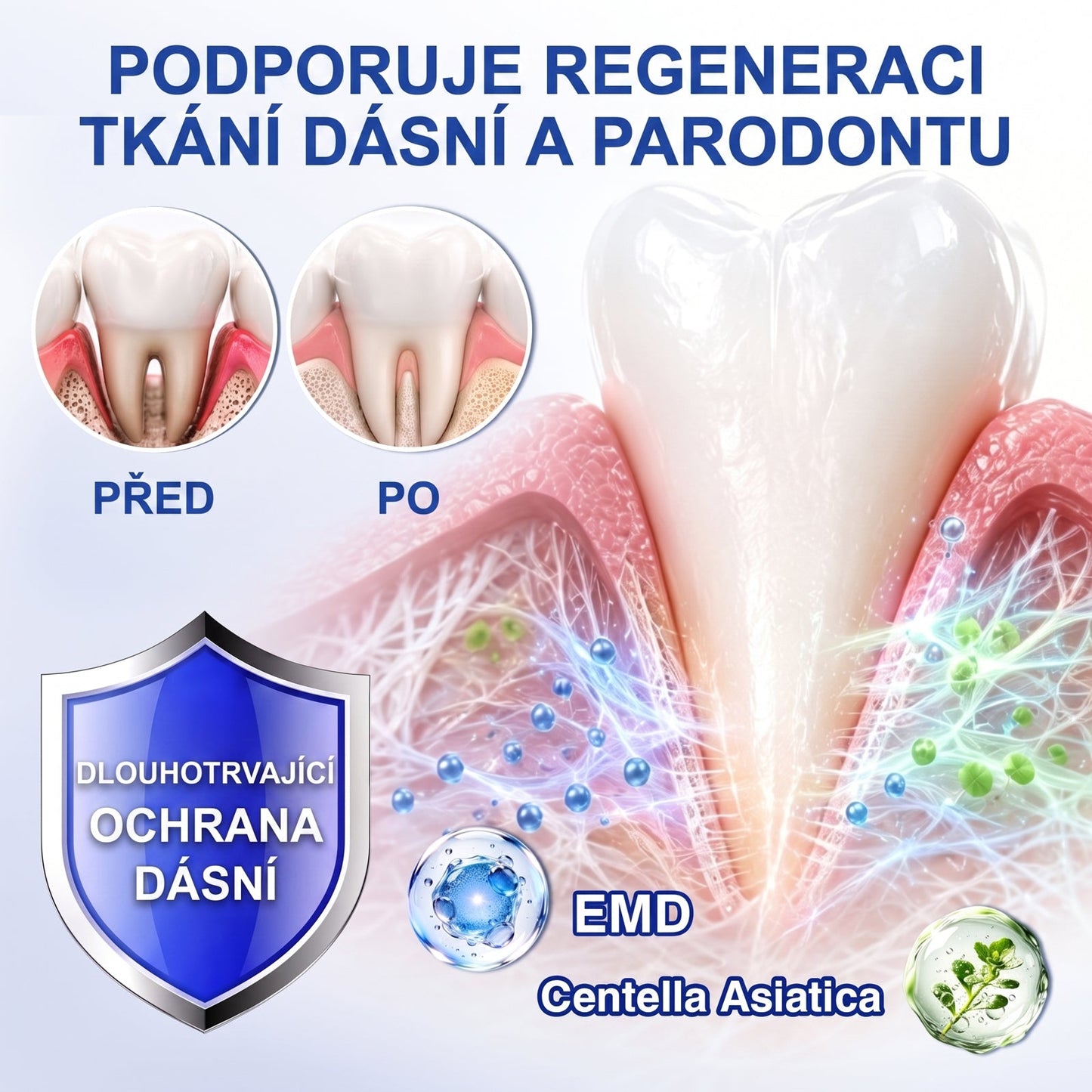 PureShade®👍🦷GumRevive regenerační gel na dásně – pro zdravější dásně a sebevědomější úsměv 👍