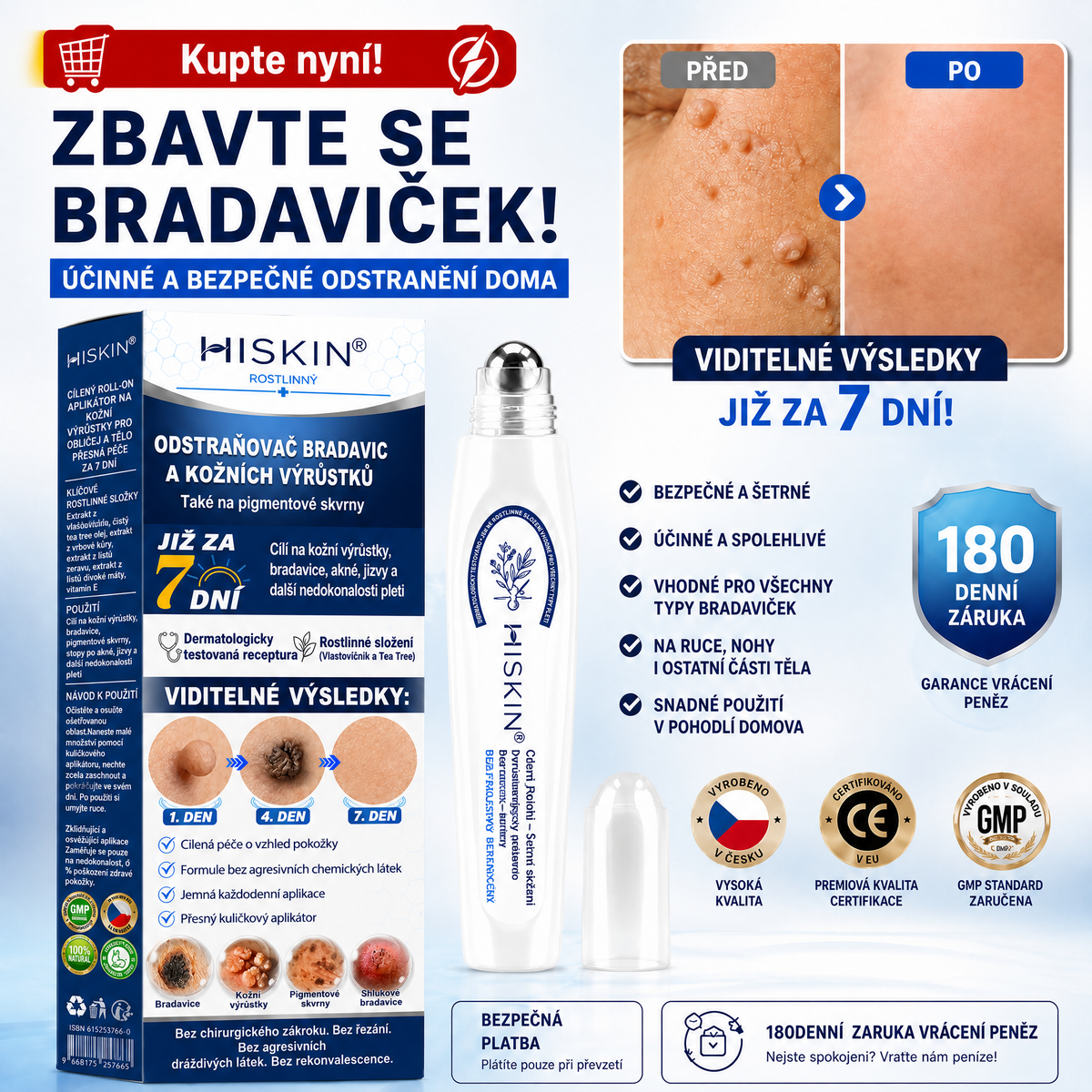 Hiskin®🎁 Zbývá už jen 5 balení!🔥 Nyní získáte další slevu 50 %!✨ Dopřejte si péči, kterou si zasloužíte, a udělejte něco pro svůj lepší pocit každý den.⏳ Nečekejte příliš dlouho — tato speciální nabídka nemusí být znovu dostupná.