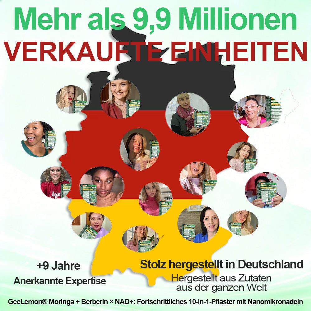 🇩🇪 Offizieller deutscher Shop | Geelemon® Moringa · Berberin × NAD+ 𝟏𝟎-𝐢𝐧-𝟏 𝐀𝐝𝐯𝐚𝐧𝐜𝐞𝐝 𝐍𝐚𝐧𝐨-𝐌𝐢𝐤𝐫𝐨𝐧𝐚𝐝𝐞𝐥-𝐏𝐚𝐭𝐜𝐡 — 𝐄𝐢𝐧𝐦𝐚𝐥 𝐭ä𝐠𝐥𝐢𝐜𝐡, 𝐬𝐢𝐜𝐡𝐭𝐛𝐚𝐫𝐞 𝐄𝐫𝐠𝐞𝐛𝐧𝐢𝐬𝐬𝐞 𝐢𝐧 𝟕 𝐓𝐚𝐠𝐞𝐧